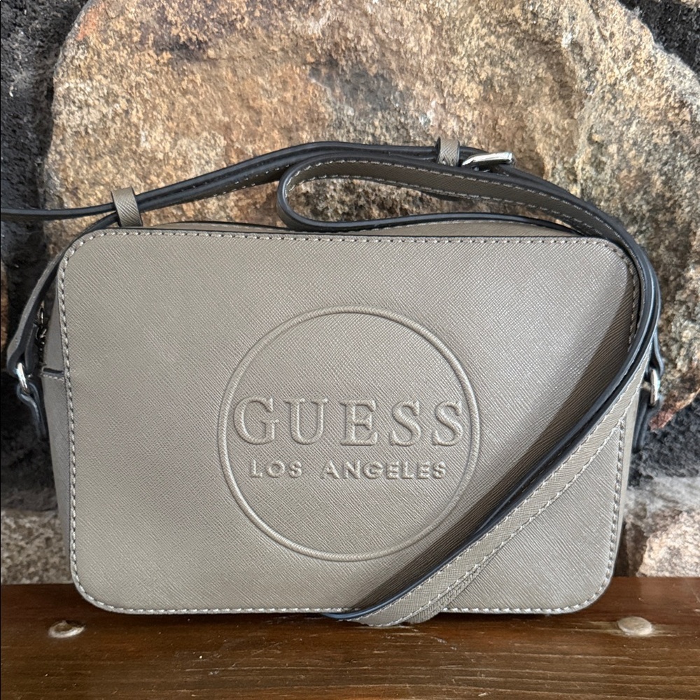 Guess Taupe Medium‎ Size Embossed Crossbody Bag NWOT